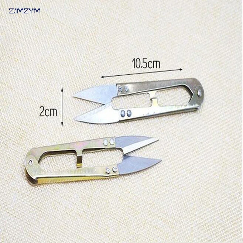 1pcs Mini Steel Shear Fish Line Scissors 15g 10.5cm U-shaped Fishing Line Fly Tying Tool Tackle Gear Scissors Sewing 3