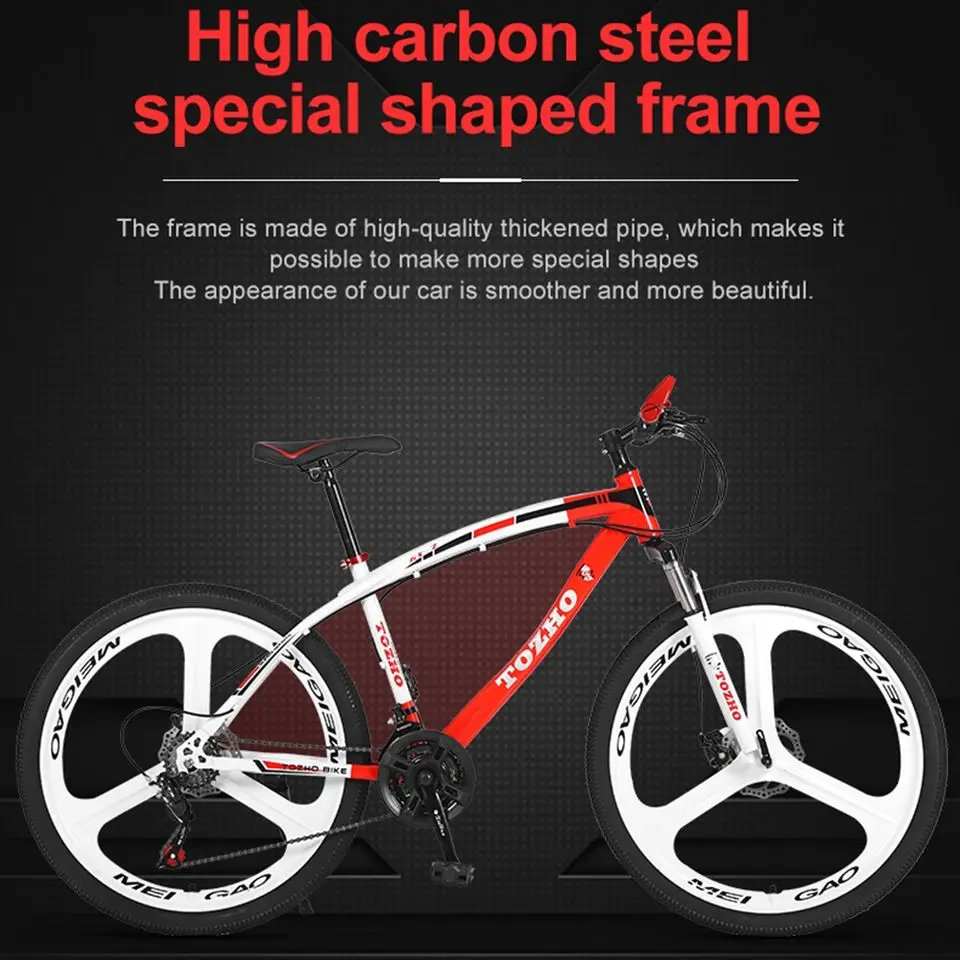 

Cycling Mountain Bicycle Outdoor Off-road Bike 24/26 Inch Variable Speed Shock Bike Double Disc Brake Spoke Wheel Bicycle