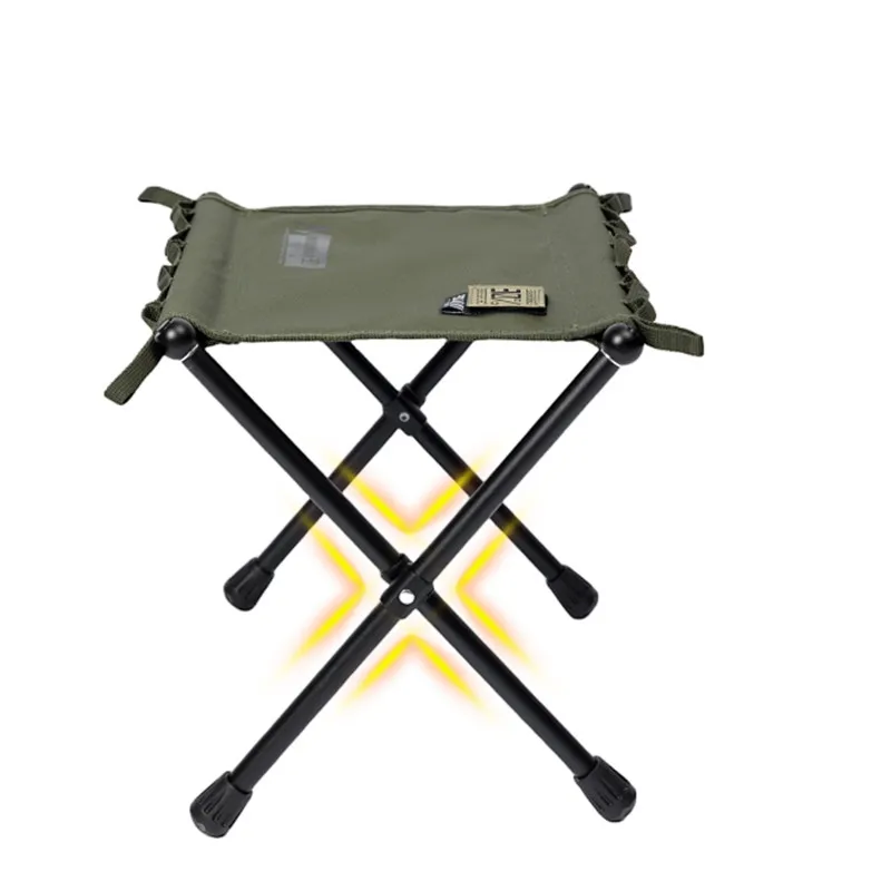 Outdoor Camping Tactical Mat Mountainhiker Portable Ultralight Aluminium Alloy Foldable Fishing Travel Stool With Storage Bag
