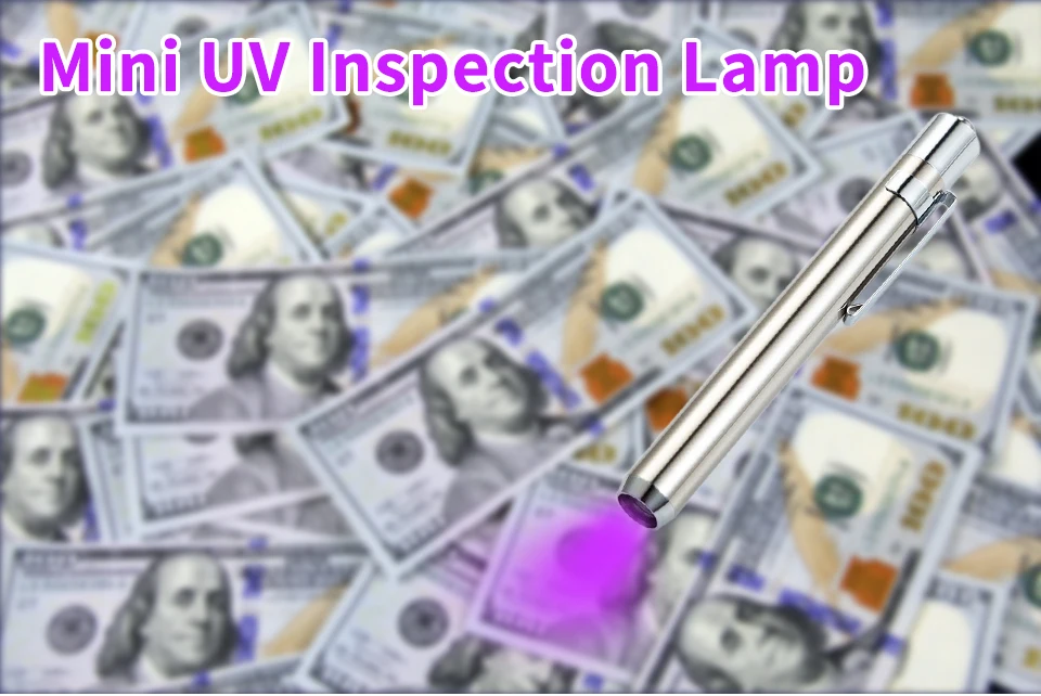 UV inspection lamp 365/395 mini portable lamp LED ultraviolet jade identification money inspection cat moss inspection Tcosqy