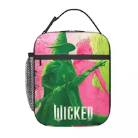 Wicked Elphaba & Glinda Tonal Insulated Lunch Bag Office Musical Movie 2024 Food Box Portable Fashion Cooler Thermal Lunch Box 1