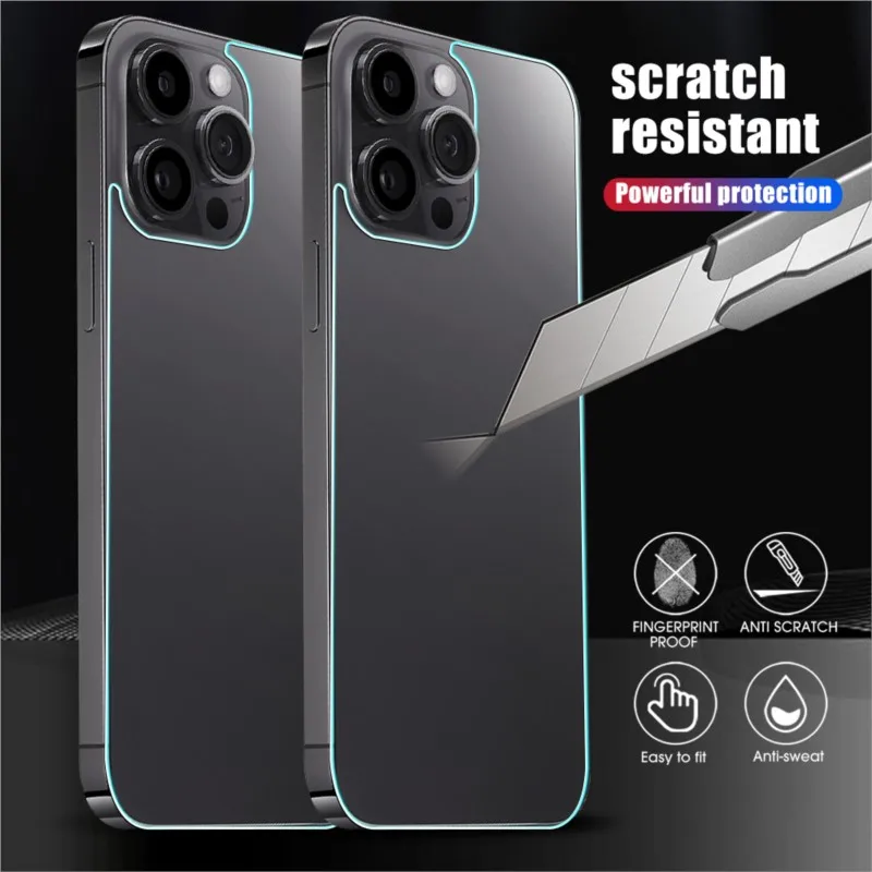 Premium Back Tempered Glass Rear Screen Protector Film (3-Pack)