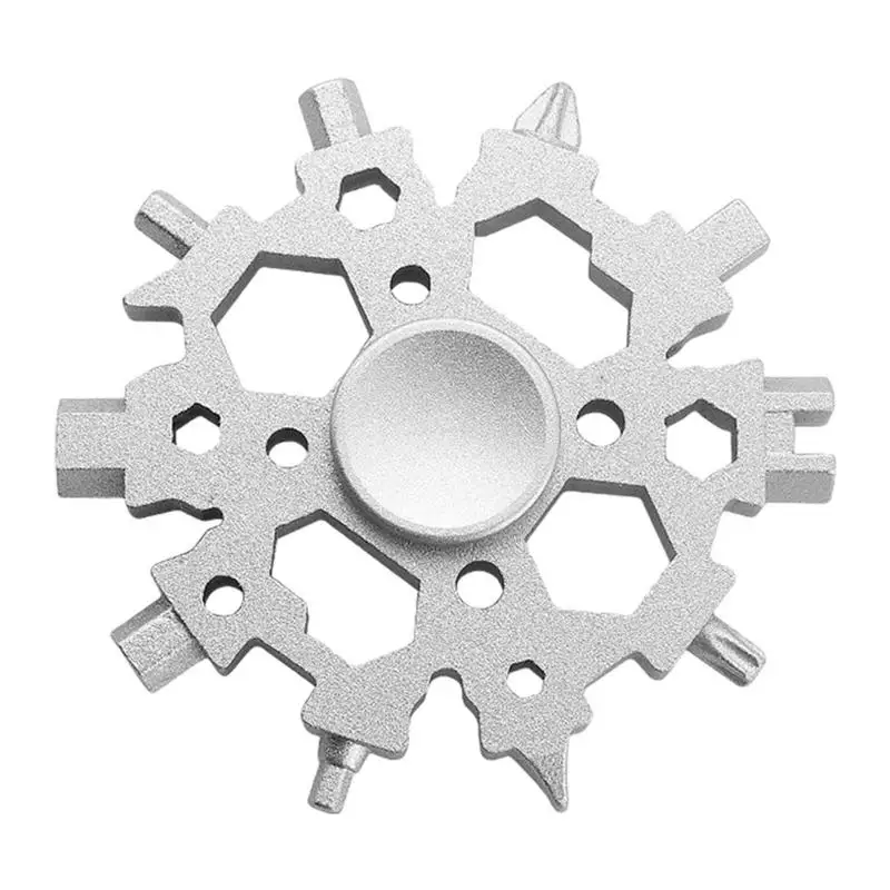 

Snowflake Multitool Pocket Cool Gadgets Tool Snowflake Multitool Portable 23 In 1 Snowflake Multi Tool Multifunctional For