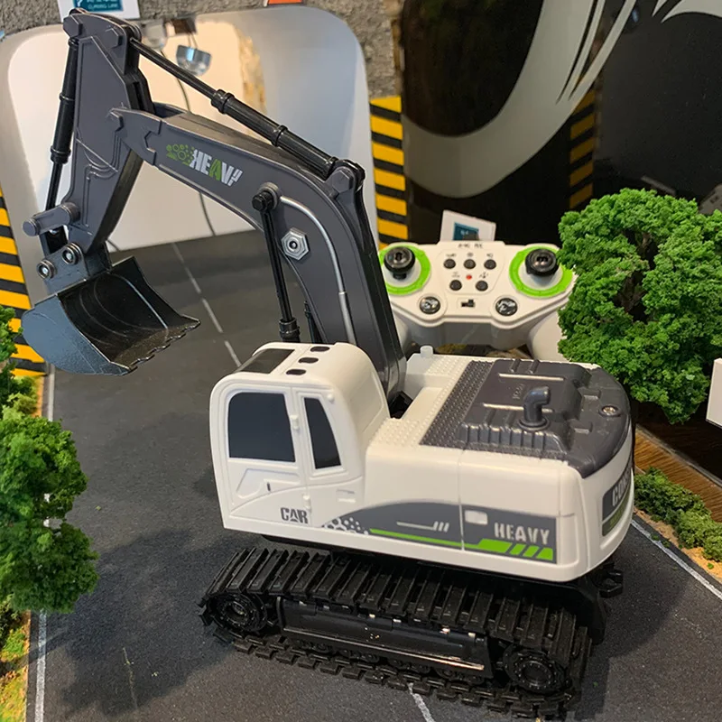 1/24 Scale RC Dump Truck and Excavator Toy 11 Channels Lights  Horn Sounds Perfect Kids Birthday Gift 3