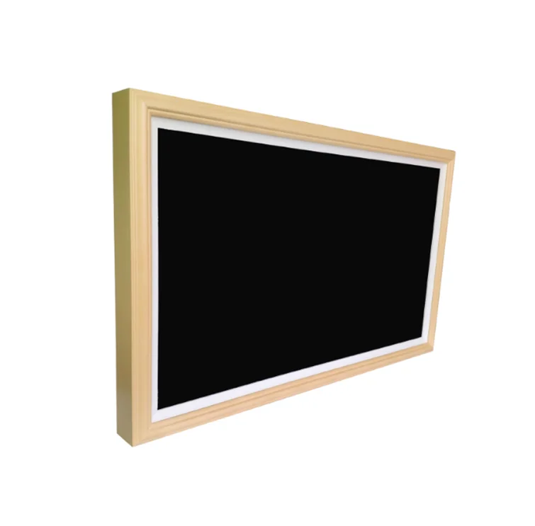 55 Pollici Hd Display Gallery Digital Photo Picture Smart Frame Con Cornice In Legno