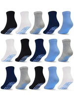 Toddler Socks With Grips For Boys Girls 15 Pairs Non Slip Sticky Crew Socks For 1-10 Years Baby Kids