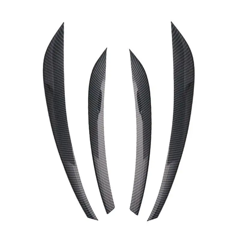 

4Pcs/Set Carbon Fiber Car Sticker Front Bumper Grille Fog Light Trim Cover for Mercedes Benz GLS450