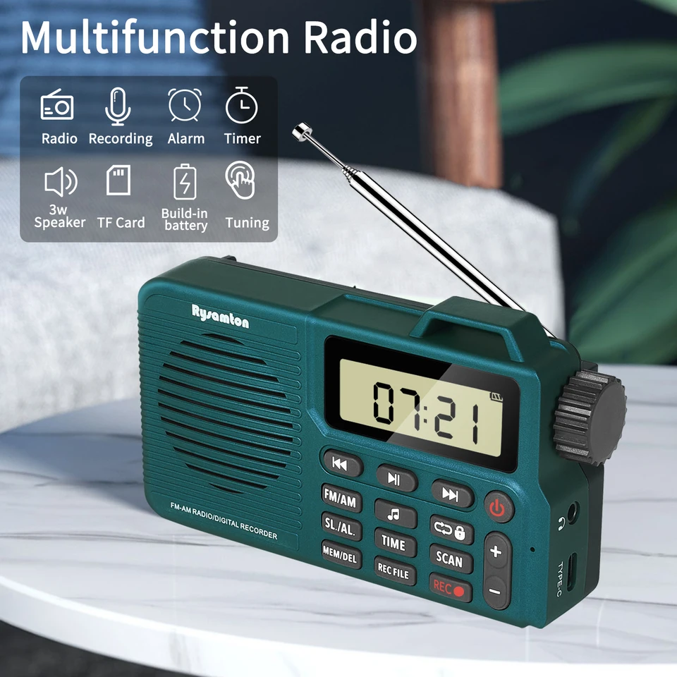 Portable Radio Am Fm Portable Radios AM FM Mini Compact Transistor ...