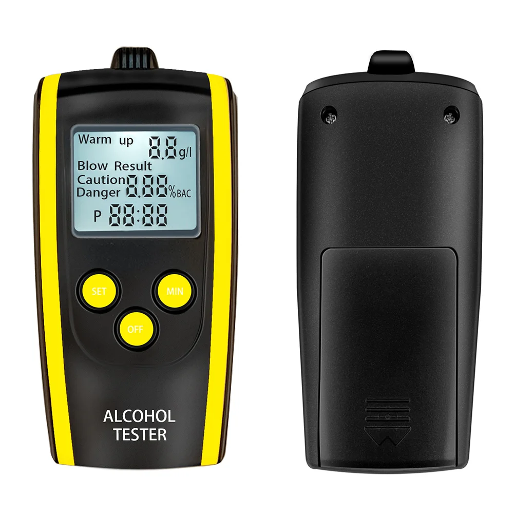 Professional Police Digital Breath Alcohol Tester Non-Contact Breathalyzer Analyzer Detector alcohol tester breath alcohol tester