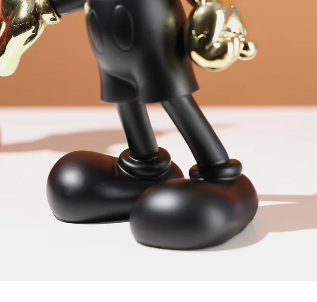 Fashion Electroplating Mickey Mouse Action Figure Simple Modern