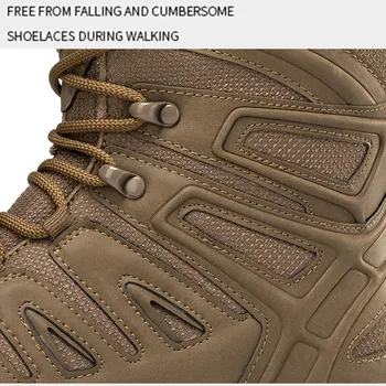 Tactical Boots Durable Training Shoes Sports Climbing Ankle Boots Outdoor Large Size Hiking Shoes Men's Desert Boots Men 5