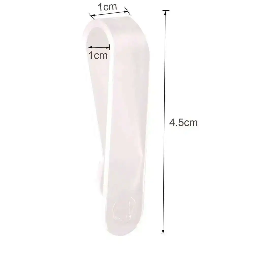 Plastic Folder Financial Binder Clips Notes Letter Paper Clips Office Transparent Stationery Clip