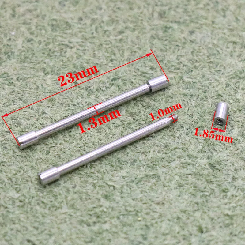 For Omega Constellation Series Leather Strap Link Screw Notched Strap Shaft 23mm Long Watch Accessories