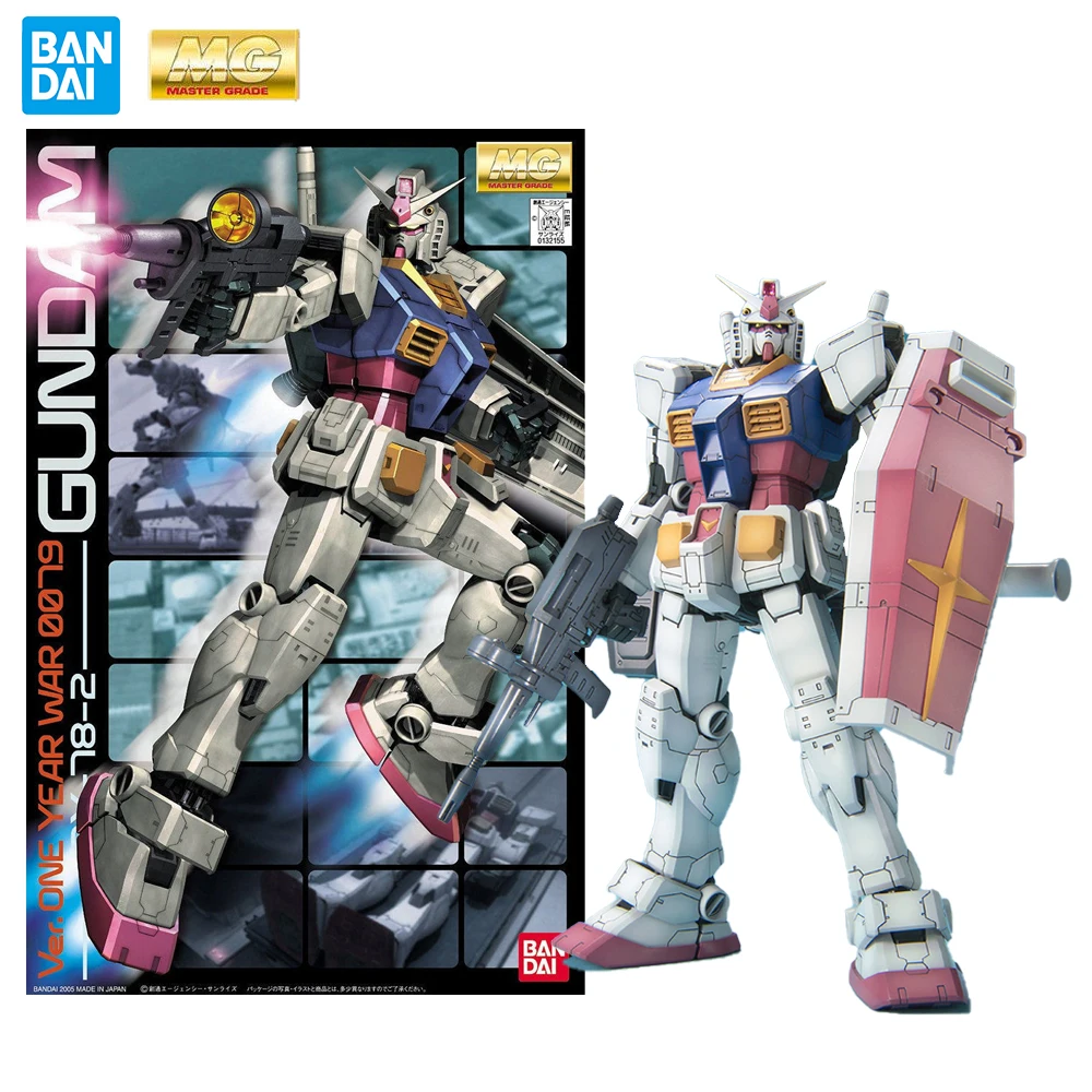 

In Stock Bandai Original MG 1/100 RX-78-2 Gundam Kit Collection Gunpla Model Anime Action Figure Toys Gift for Children