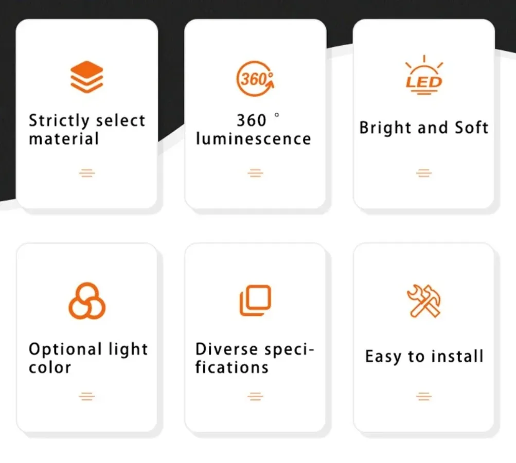 Square Energy-saving LED Ceiling Light Highlight 48W 36W 24W 18W 85-265V Living Room S9ab5f84f801f4a6786a6d485cf757b17S