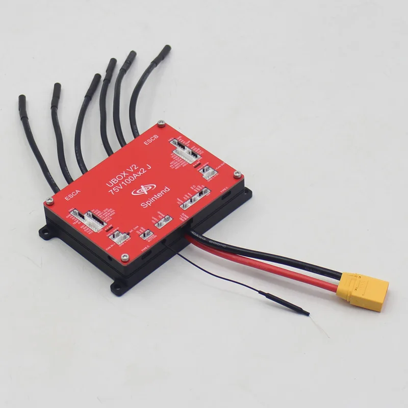Dual Motor Controller UBOX V2 75V 200A J Base On VESC For DIY Electric Scooter Ebike Escooter Skateboard Robots