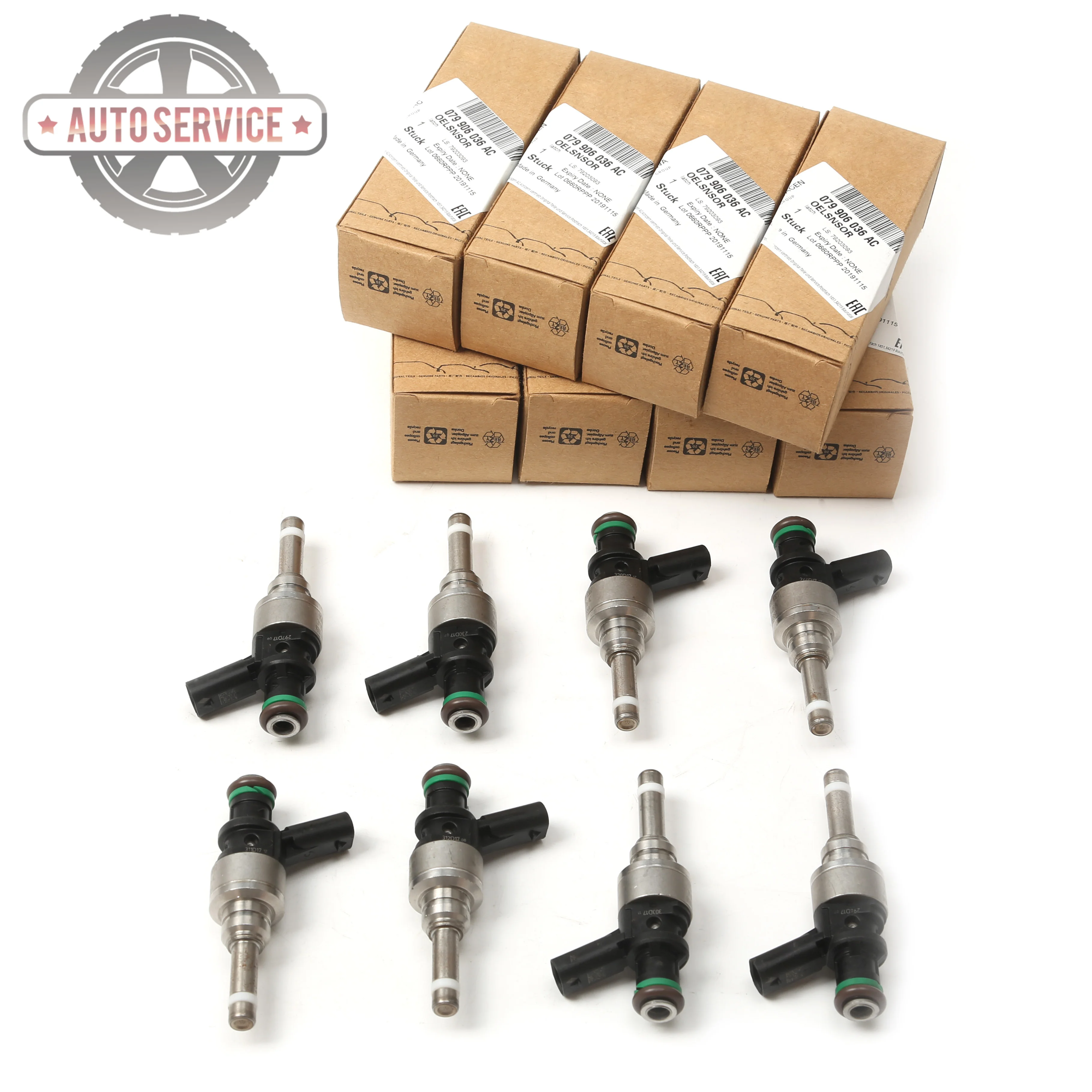 079906036T Fuel Injectors Kit 8PCS For VW Touareg 4.2L Audi RS5 Cabriolet qu. 4.2L CFSA A8 2014-2017 S8 Quattro 079906036AC