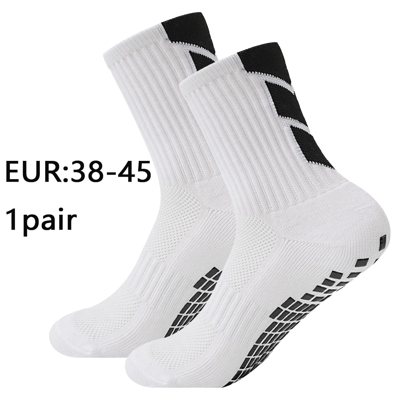 Football Socks 1/4/6/10pairs size38-45mid tubeglued sports training competition non slip breathable basketball