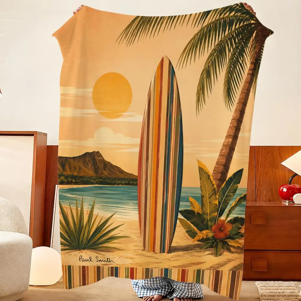 Paul Smith Plush Flannel Throw Blanket