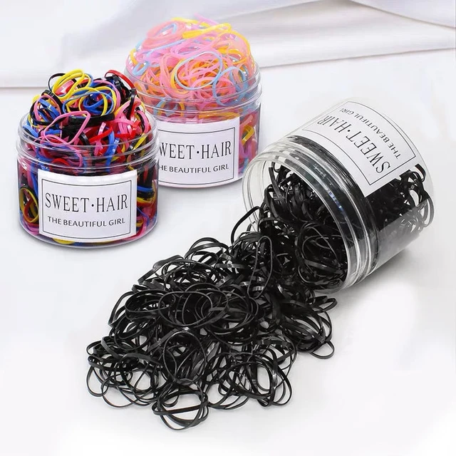 School Hair Bands  School Rubber - Mini Rubber Bands Black Elastic Hair  Office - Aliexpress