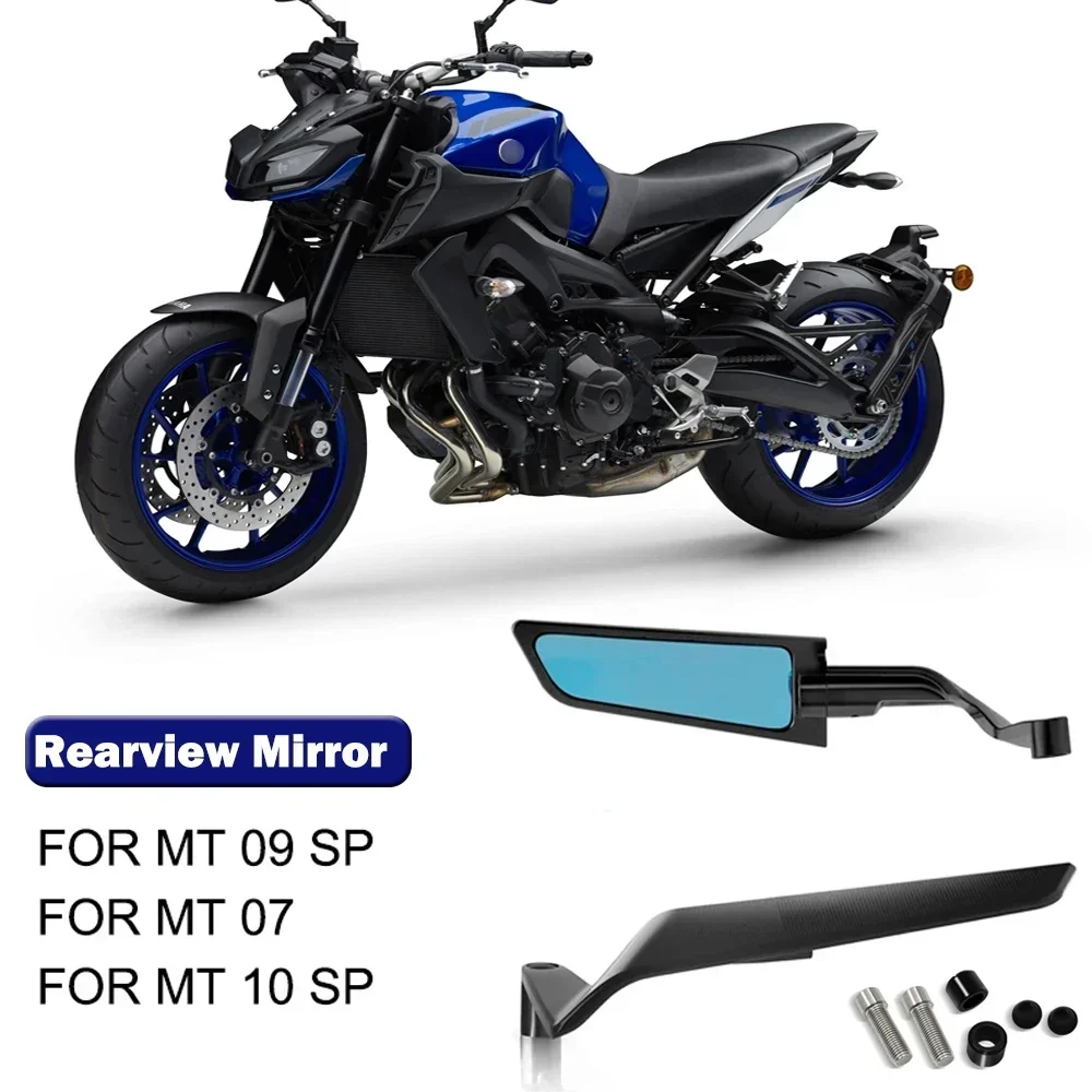 Rétroviseurs Moto Stealth Winglet Réglables Pour MT-07 MT-09 MT-10 - Miroirs Latéraux Sport Design Aérodynamique
