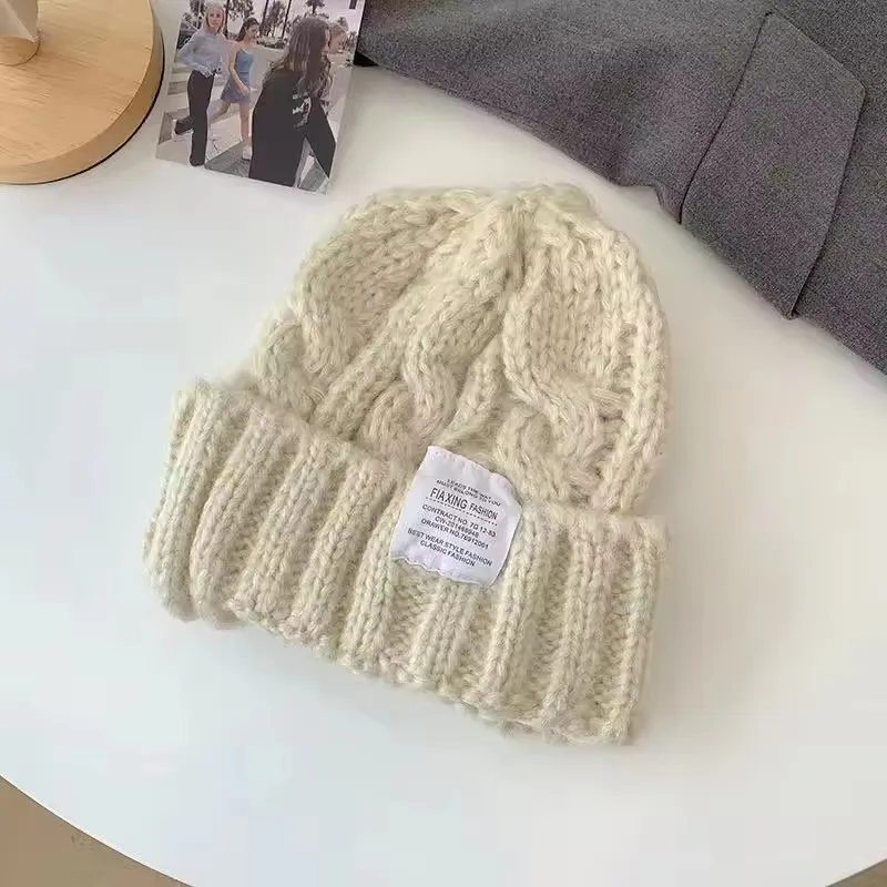 Winter Hüte für Frauen Candy Farbe Mützen Gestrickte Einfarbig Hut Herbst Frauen Männer Beanie Caps Im Freien Warme Sport Hut – Detail 10