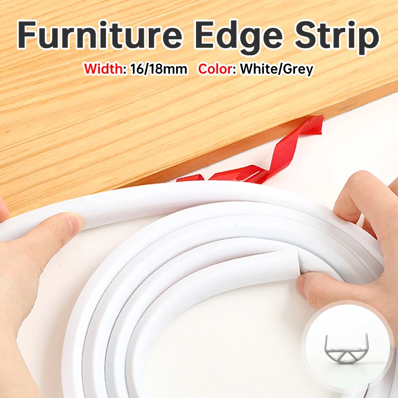 

Edge Banding Anti-collision 2m/5m Window Accessories Angle Protector Durable 18mm Hand Tools Edge Strip Soft 16mm Sealing Strip