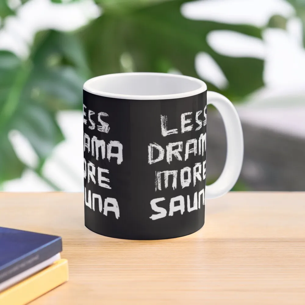 

Less Drama More SAUNA Coffee Mug Beer Cups Original Breakfast Cups Mug