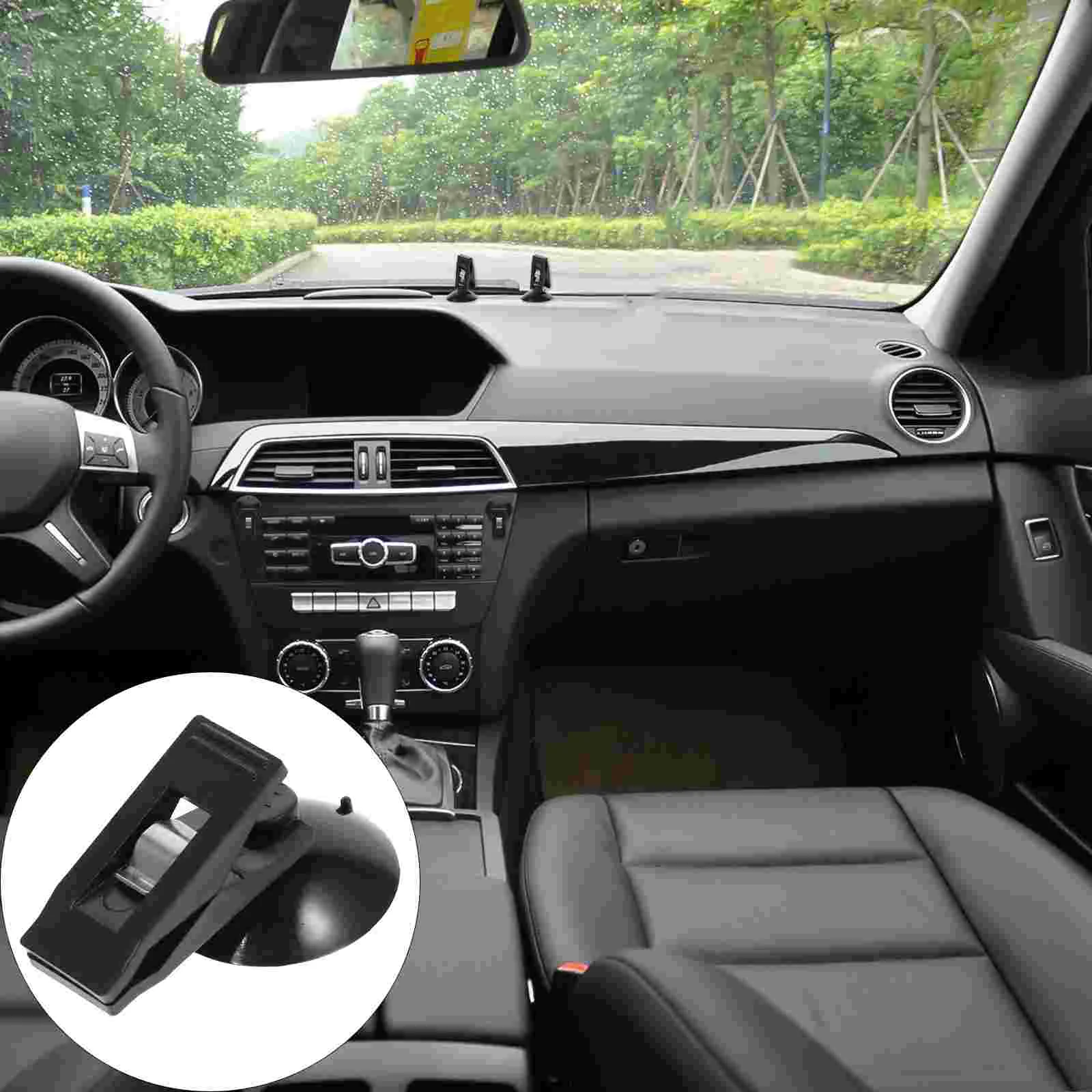 

4pcs Portable Suction Cup Car Clips Car Certificate Clamps Ticket Cards Fixed Clips
