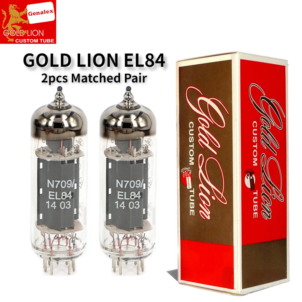 

Вакуумная трубка GOLD LION EL84, обновленная 6P14 6N14P 6BQ5 7189, трубчатый клапан, подходящий усилитель, высокоточный, подходит для Quad Hifi DIY