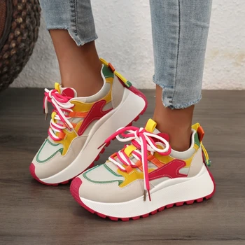 Women Platform New Casual Sneakers Anti-slip Outdoor Sneakers Women Trend Flat Breathable Designer Shoes Women Zapatos De Mujer 1