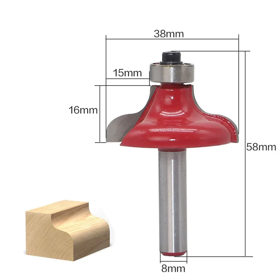 

1PC 8MM Shank Milling Cutter Wood Carving Jumping Table Line Knife Carbide Molding Router Bit Trimming Wood Milling Cutters