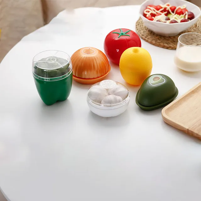 Konyhai Ételek Ropogós Zöldség Friss Avokádó Hagyma Paradicsom Lezárt Doboz Kiváló Minőségű Tál Otthoni Tároló Kiegészítők - Image 6