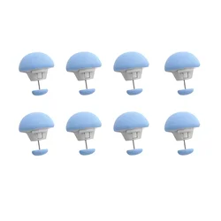 Anti-Slip Bed Sheet and Duvet Cover Fasteners - One-Key Unlock Clips (4-16 Pack) (8Pcs Blue)