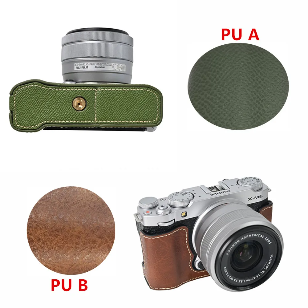 XT4 Funda Protectora De Cuero PU Para Cámara, Media Funda Para Fujifilm