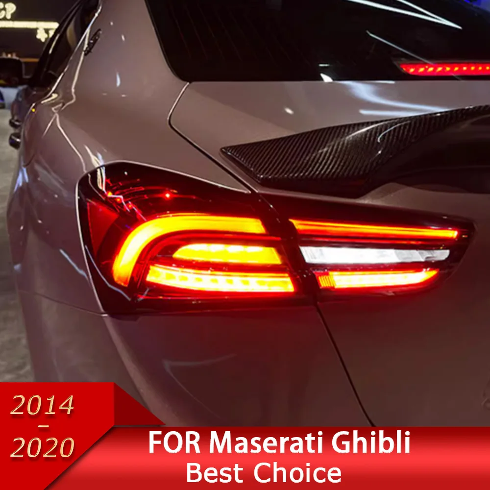 

Car Lights for Maserati Ghibli 2014-2020 LED Auto Taillights Assembly Upgrade The newest Style Design Signal lamp Accessories