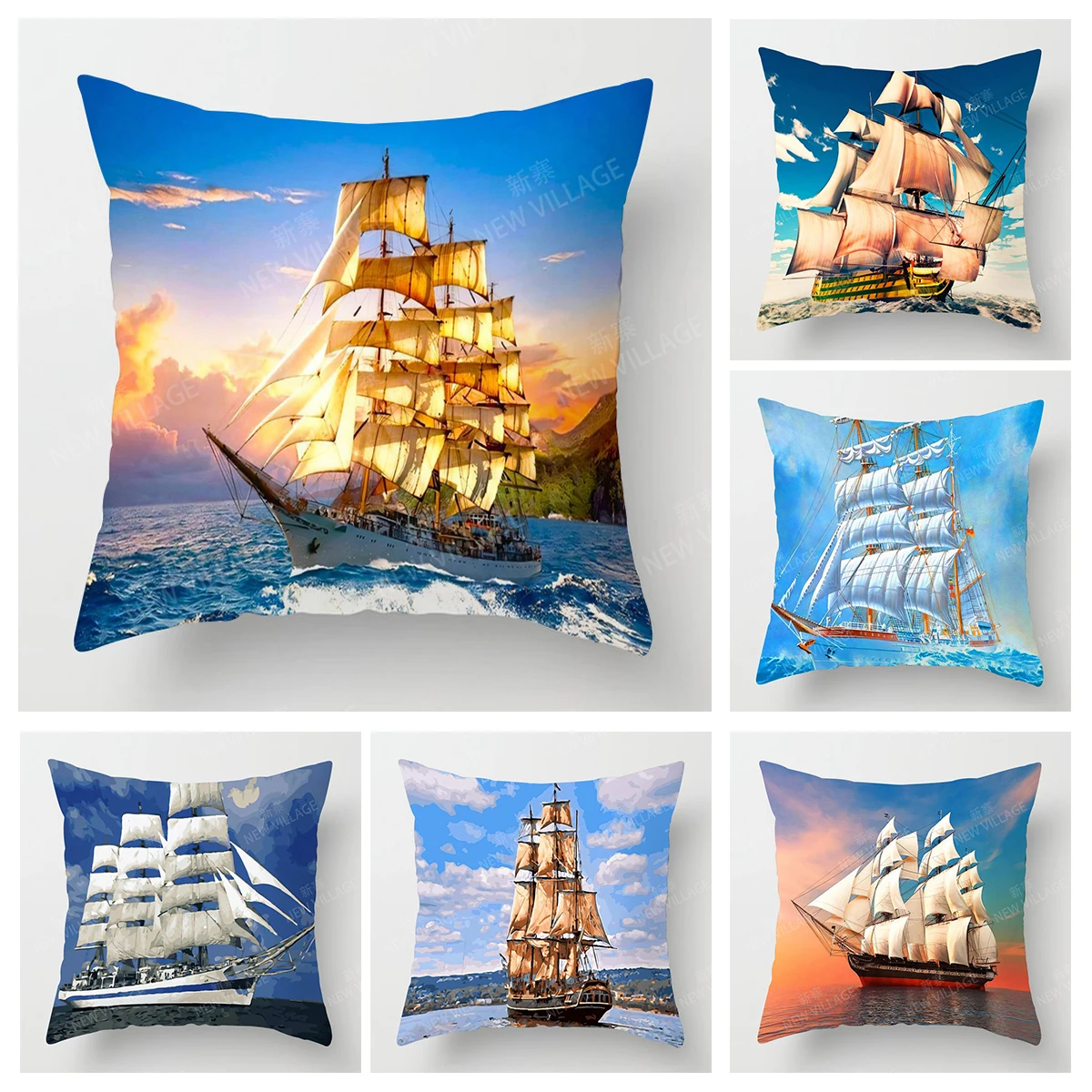 

Home living room decoration cushion covers Vintage oil painting style throw pillow cover45*45 pillowcase 40x40cm 50x50 45x45