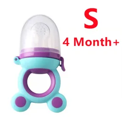 Natural Silicone Baby Teether and Fresh Food Feeder with Pacifier Clip - BPA - Free Infant Essentials Kit (TD1208C - S)