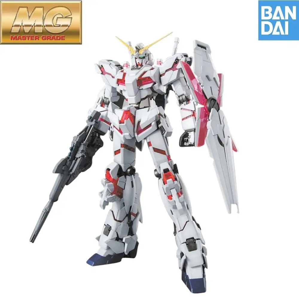 

Anime Bandai Gundam Unicorn Gundam Mg 1/100 Rx-0 Hand Operated Model Desktop Office Decoration Birthday Present