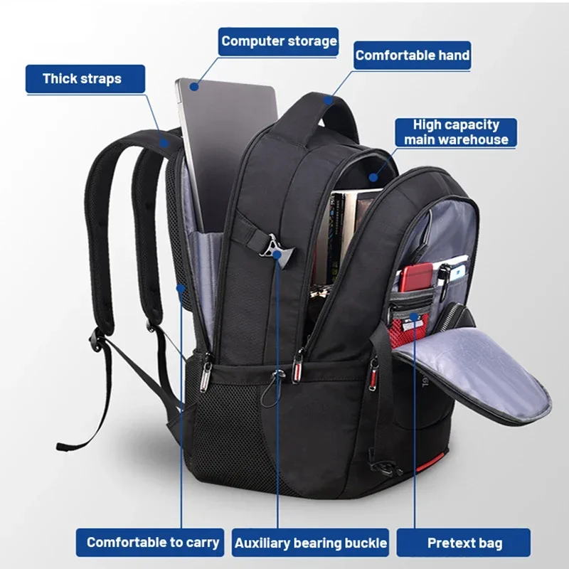 Waterproof Laptop Backpack with USB Port for Men
