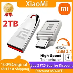 Xiaomi 2TB USB Flash Drive 128GB Pen Drive for iPhone 1TB OTG Pendrive USB 3.0 Memory Stick for ios Laptop Desktop Free Shipping