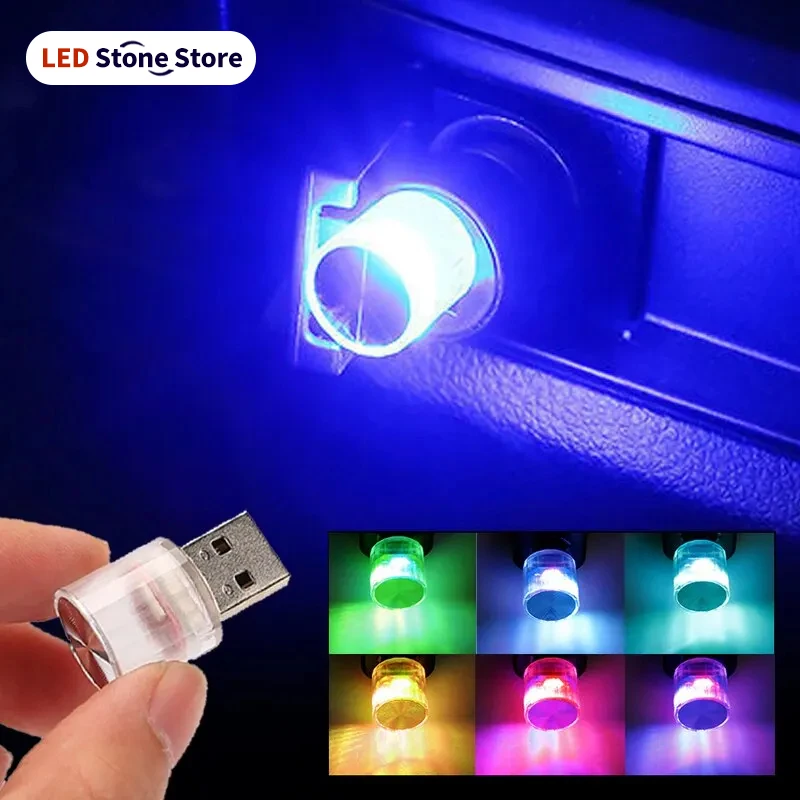 Compact USB LED Ambient Light for Interior Decoration & Portable Use