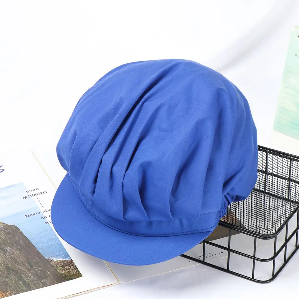 Chef Hat Kitchen Cooking Chef Cap Food Service Hair Nets Chic Work Accessories Women Bandage Adjustable Cap Solid 3