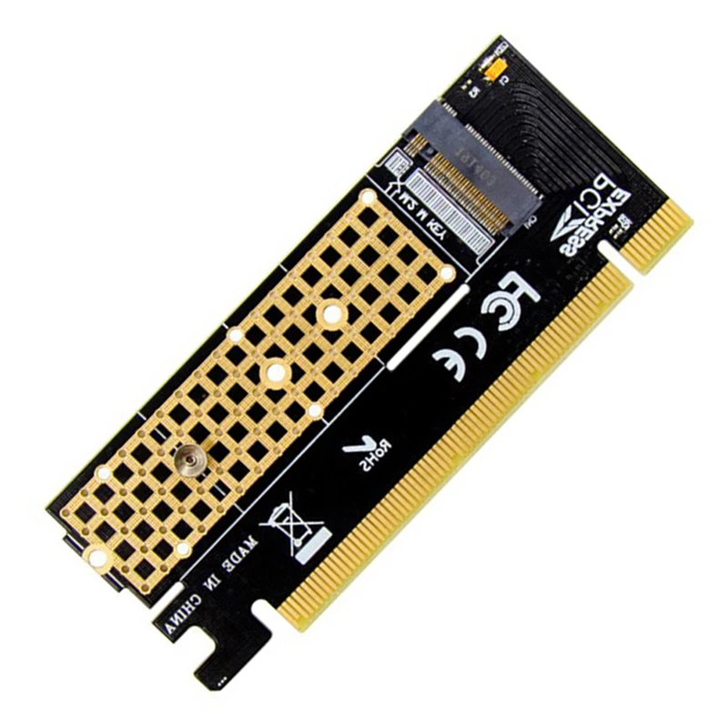 

M.2 to PCIE x16 Adapter Card Pci-e to m.2 Convert Adapter NVMe SSD Adaptor m2 M Key Interface PCI Express 3.0 x4 2230-2280 Size