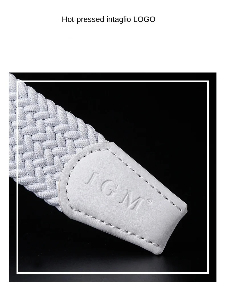 Golf Gürtel Männer und Frauen Neue Sommer Leinwand Gewebt Freizeit Sport Elastische Joker Erweiterte Bund – Detail 4