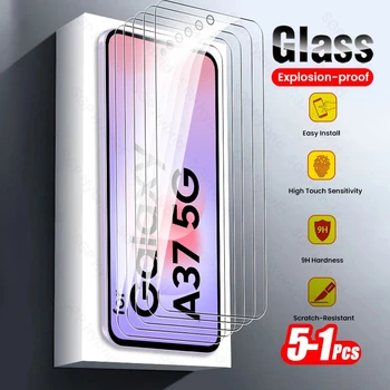 5-1 Pezzi Pellicola Protettiva in Vetro Temperato Cristallo Trasparente 9H per Samsung Galaxy A37 A 37 37A 5G 2026 SM-A376B 6.7"