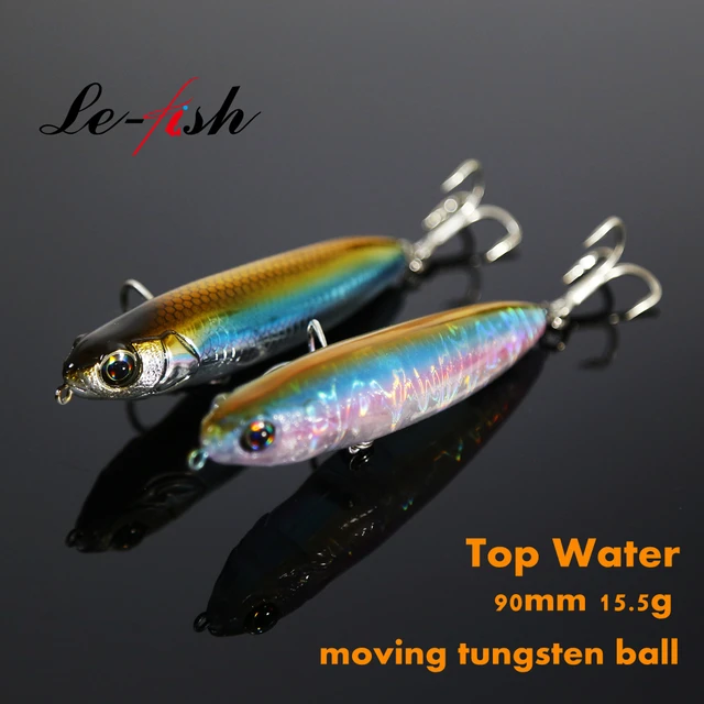 Topwater Flies For Basschilean Sea Bass Topwater Lure 90mm 15.5g -  Tungsten Ball, Strong Hook