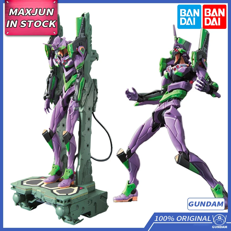 

MAXJUN Original BANDAI GUNDAM Model Rg New Theatrical Edition Eva Single Dx Conveyor Set Anime Figure Action Collection Toys