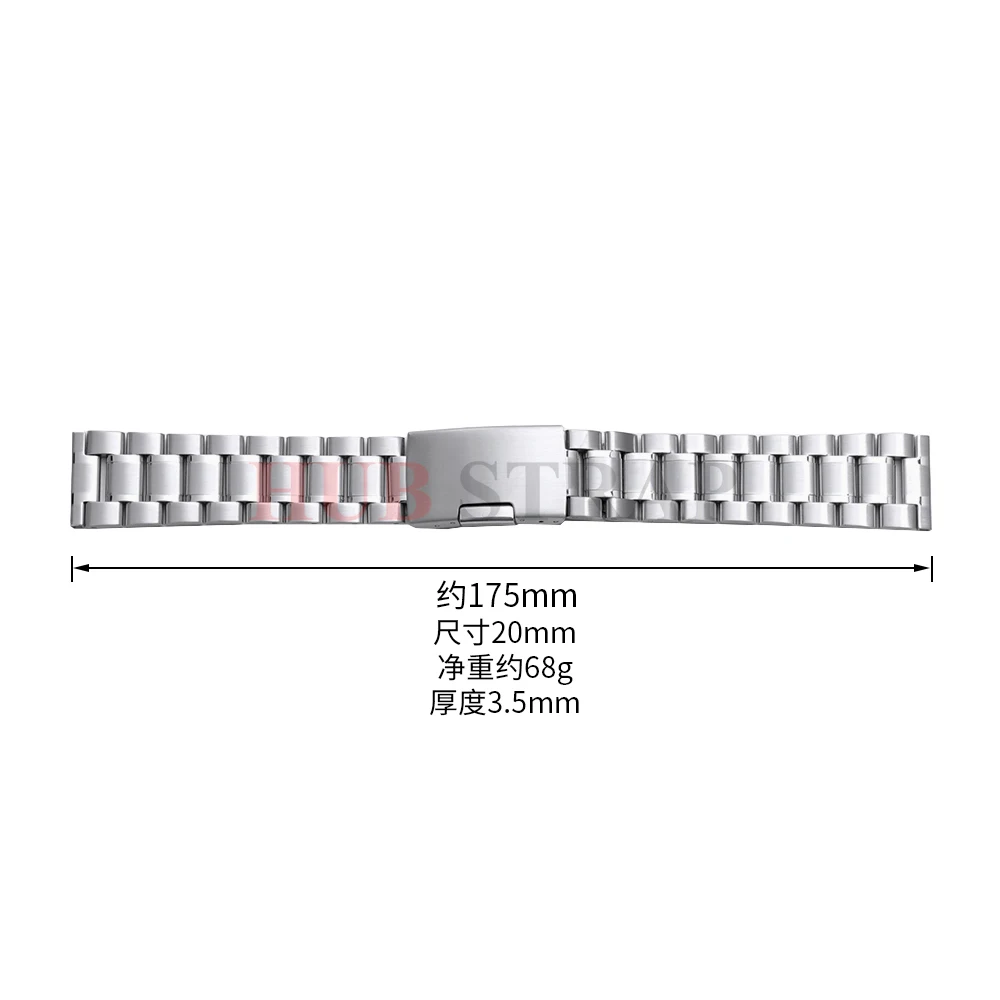Elegant Stainless Steel Watch Strap - Versatile Replacement Band
