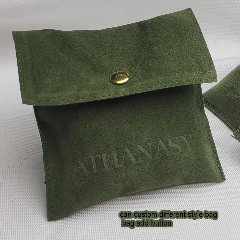 Reusable Luxury Suede Envelope Wallet Packaging Dust Bag For